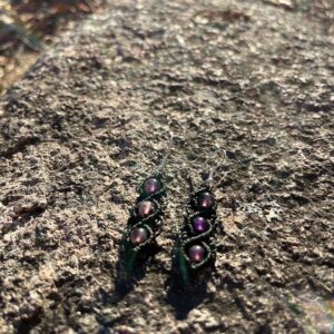 Boucles d'oreille Abondance Améthyste