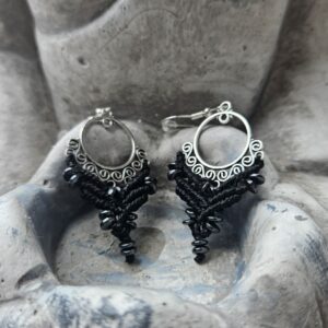 Boucles d'oreille Rêve;  Hématite